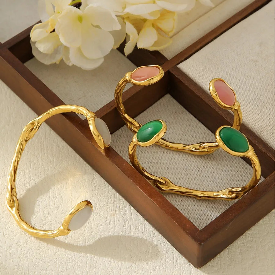 Geometric cuff bracelet, vintage classic style