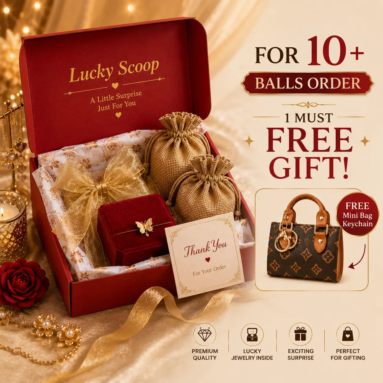 Belvurra Lucky Scoop Balls Jewelry